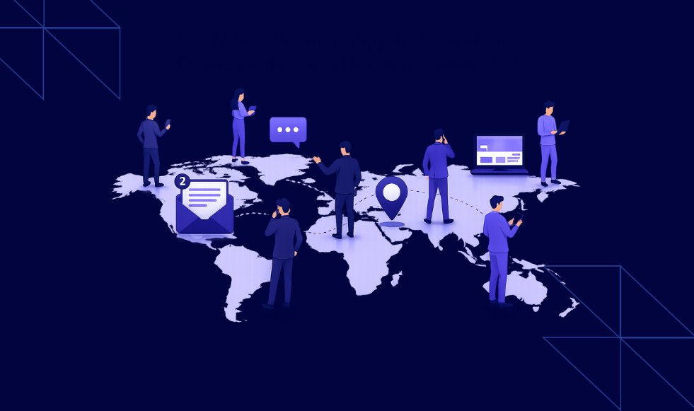 customer support operations distribution accross countries
